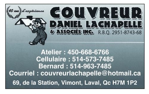 Couvreur Daniel Lachapelle & Associes Inc.